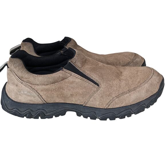 Duluth Trading Slip On Shoes Men 11M Suede Work Hiking Rugged Slip Resist Mocs - Picture 12 of 14